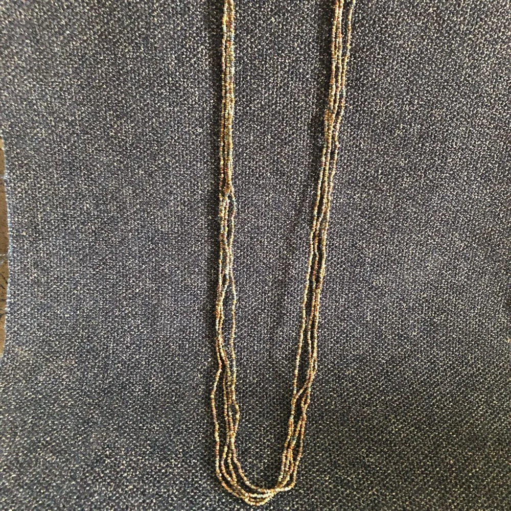 Elegant Multicolor Multi-Strand Beaded Necklace - Picture 7 of 9